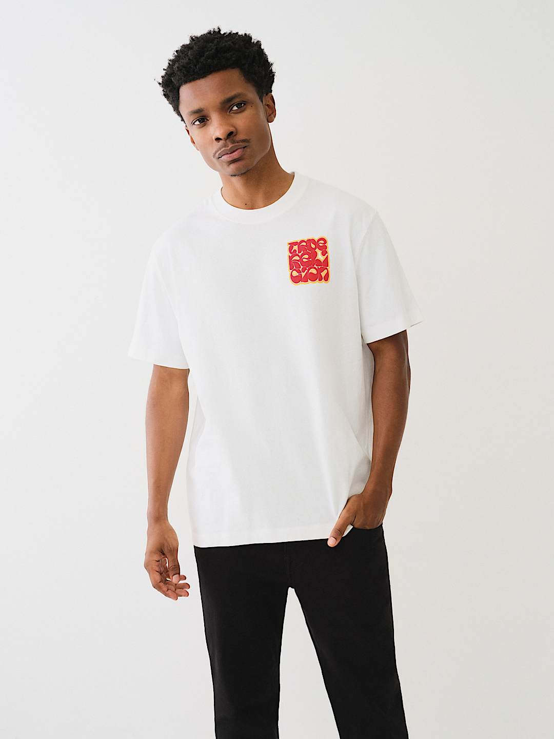 True Religion puff print t-shirt