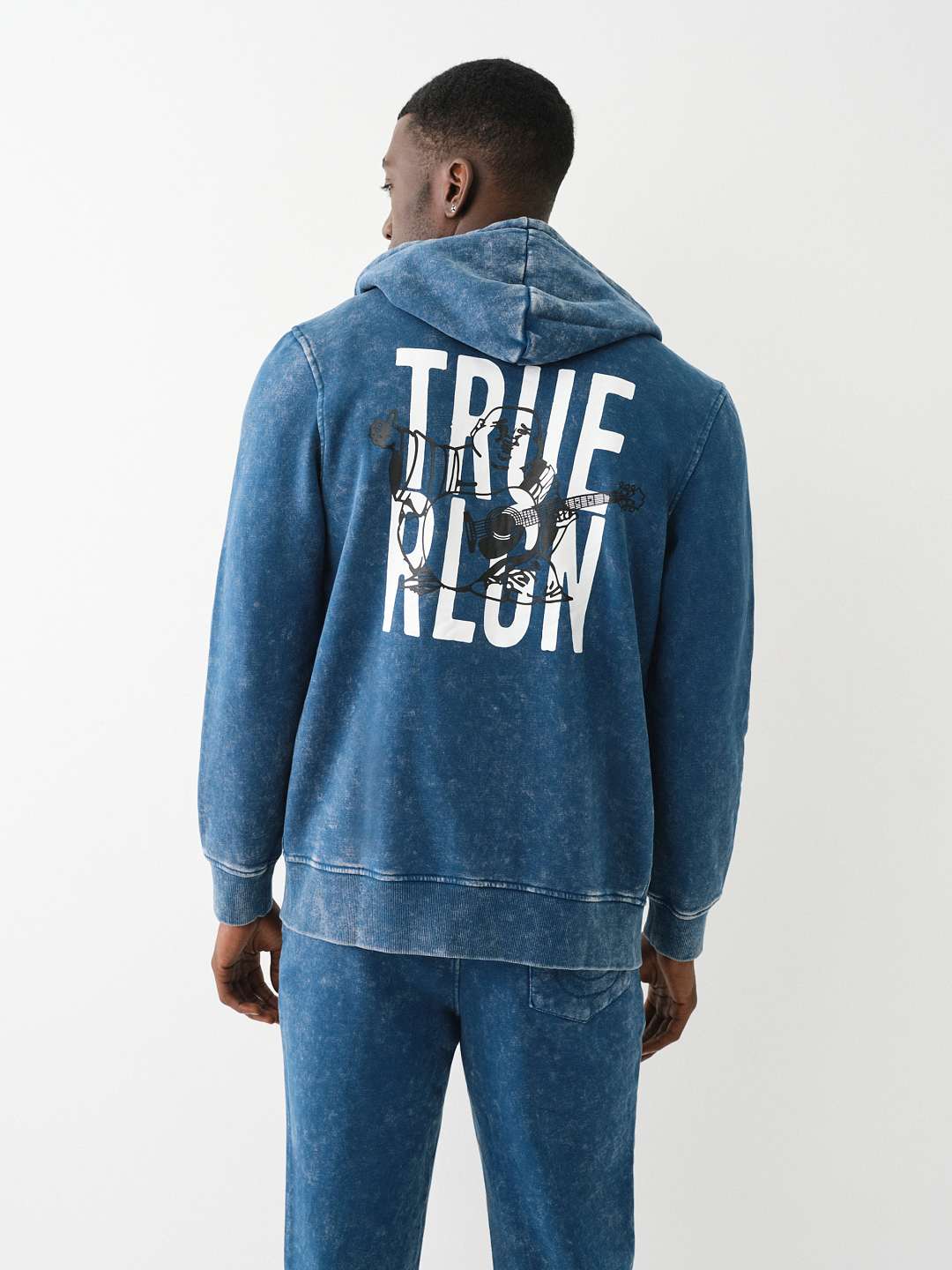 True Religion zip up blue