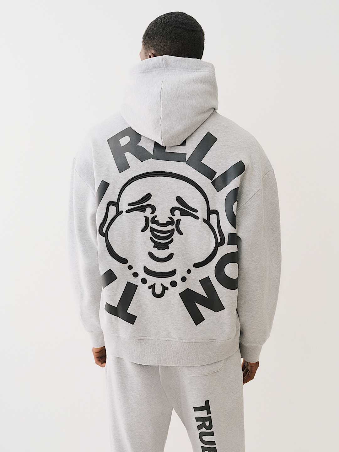 True Religion buddha face hoodie