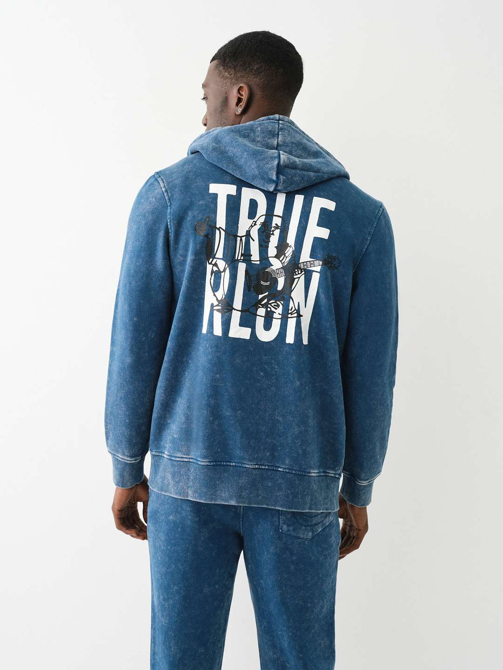 True Religion zip up blue