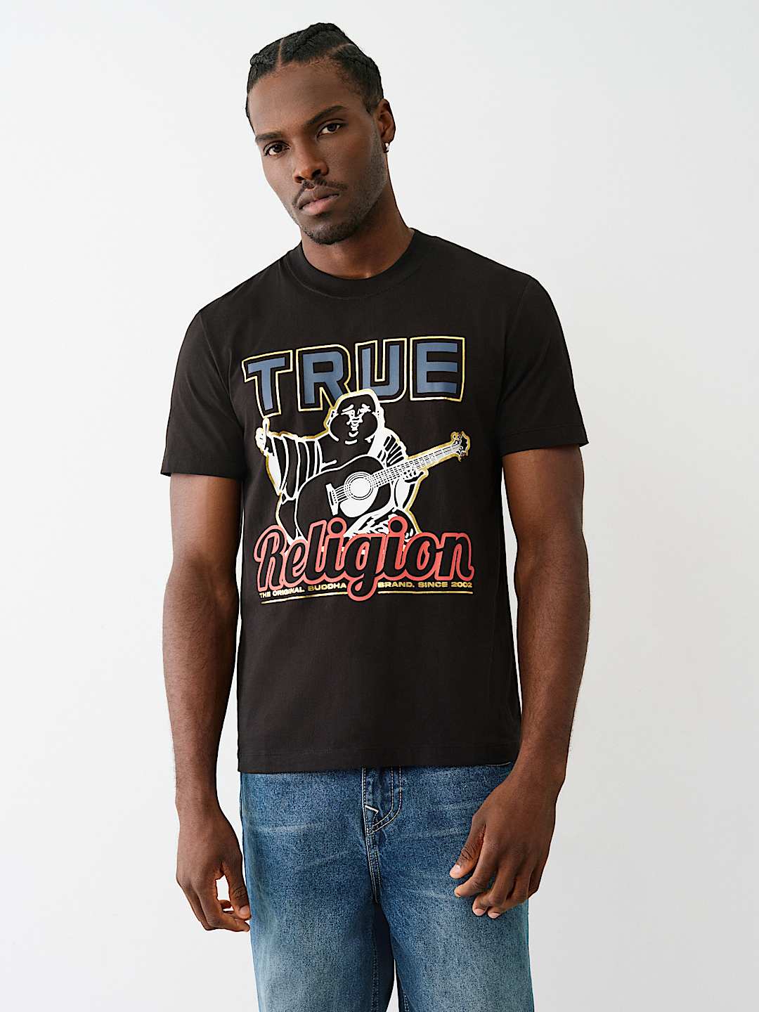 metallic buddha t-shirt