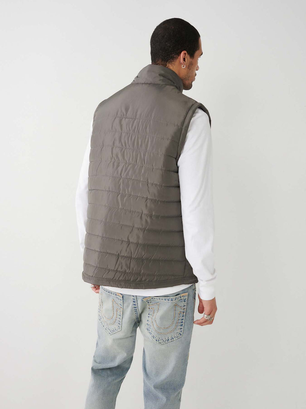 True Religion puffer vest grey