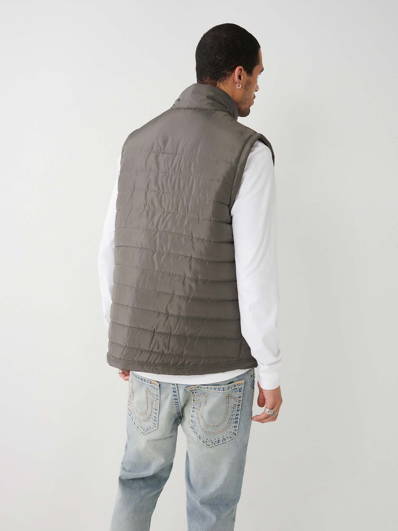 True Religion puffer vest grey